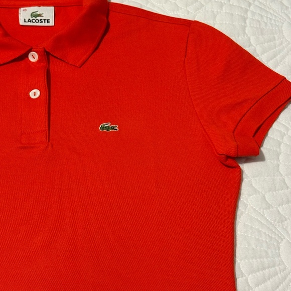 LaCoste Women's Regular Fit Soft Cotton Petit Piqué Polo - Picture 5 of 15